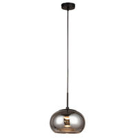 LED-HÄNGELEUCHTE Mila 23/150 cm   - Schwarz, Design, Glas/Metall (23/150cm) - Novel