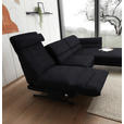 ECKSOFA  in Flachgewebe Schwarz  279-327/176-217 cm  - Schwarz, Design, Textil/Metall (279-327/176-217cm) - Dieter Knoll
