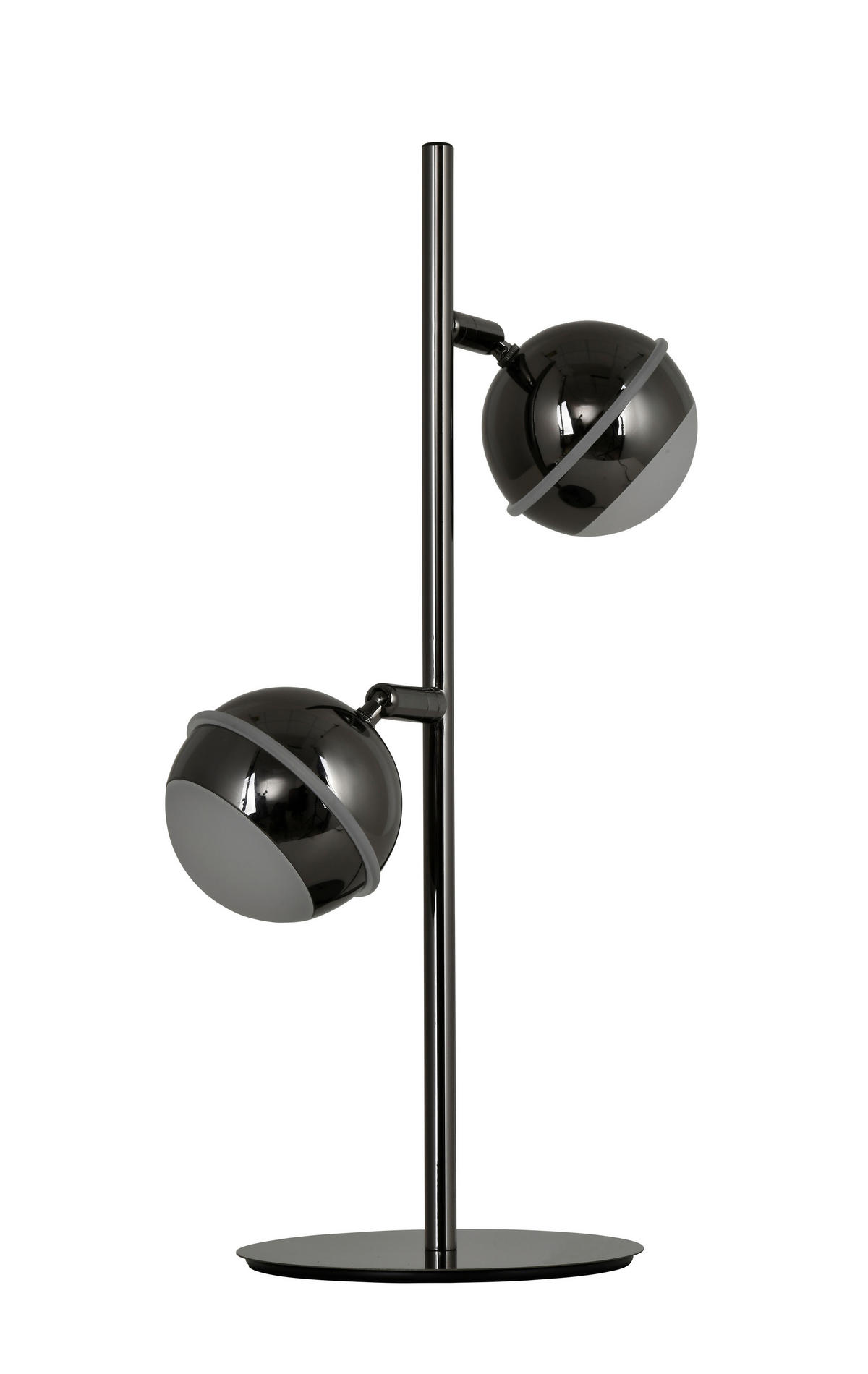 LED-TISCHLEUCHTE Biarritz 24/42/15 cm  - Schwarzchrom, Design, Kunststoff/Metall (24/42/15cm)