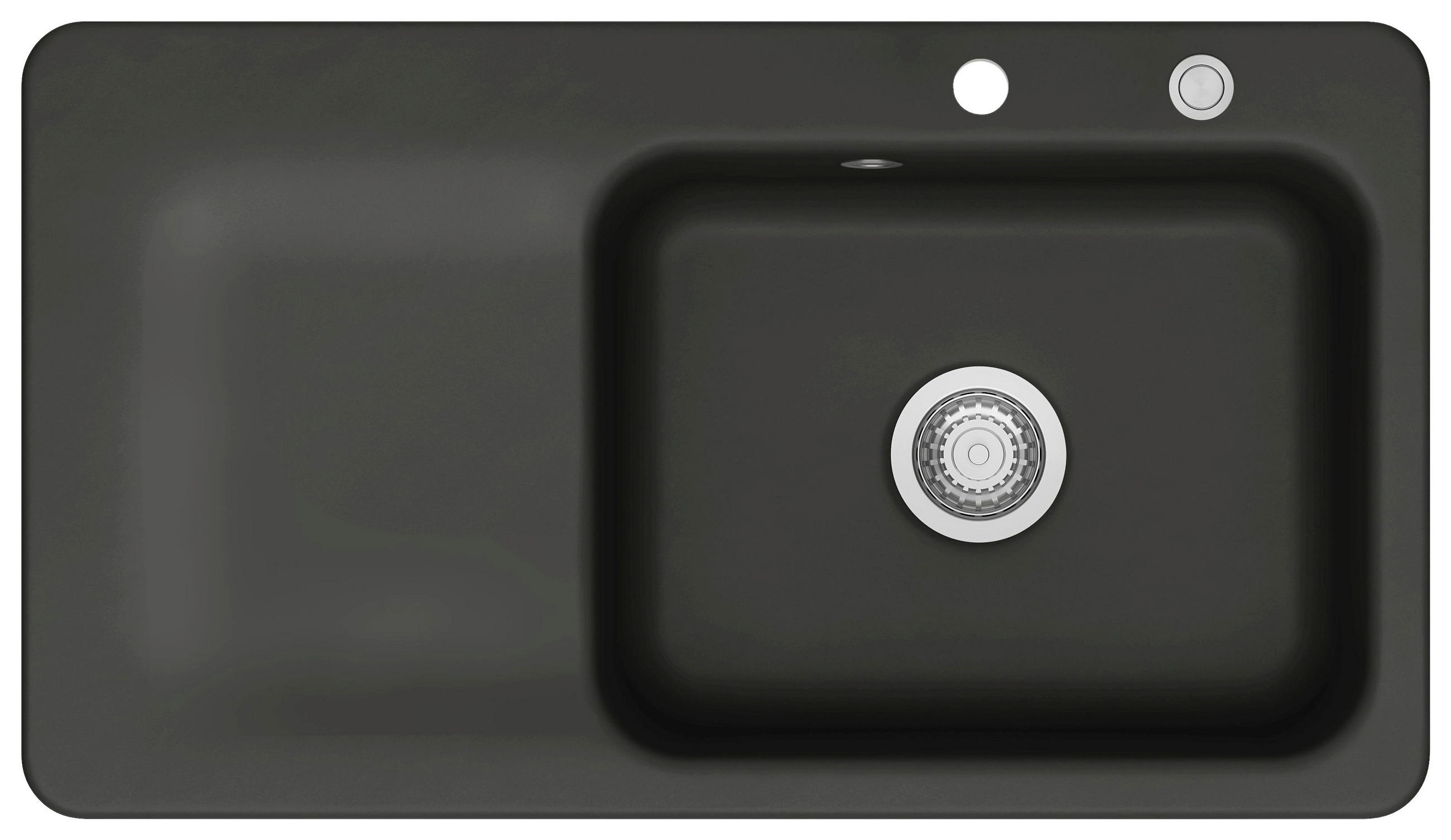 SPÜLE Juna 90 / 50140287  - Schwarz, Basics, Keramik (90/20/51cm) - Systemceram