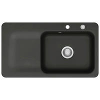 SPÜLE Juna 90 / 50140287  - Schwarz, Basics, Keramik (90/20/51cm) - Systemceram