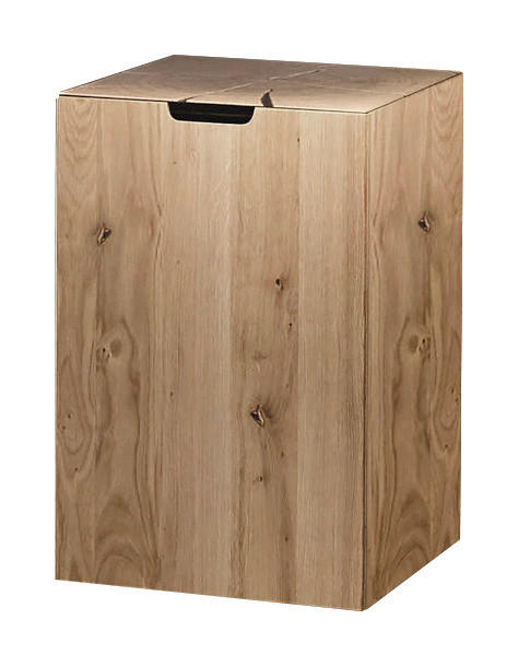 WÄSCHEKORB - Eichefarben, Natur, Holz (42/63,5/42cm) - Valdera