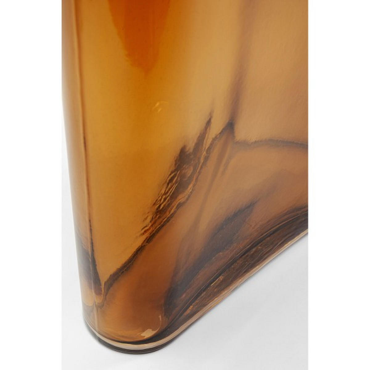 VASE  - Braun, Design, Glas (25/32/11cm) - Kare-Design