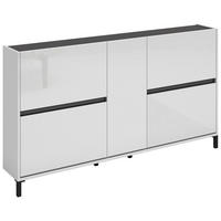 SCHUHKIPPER Easy  in 168,7/93/25,2 cm  - Anthrazit/Weiß, Design, Holzwerkstoff/Kunststoff (168,7/93/25,2cm) - Xora