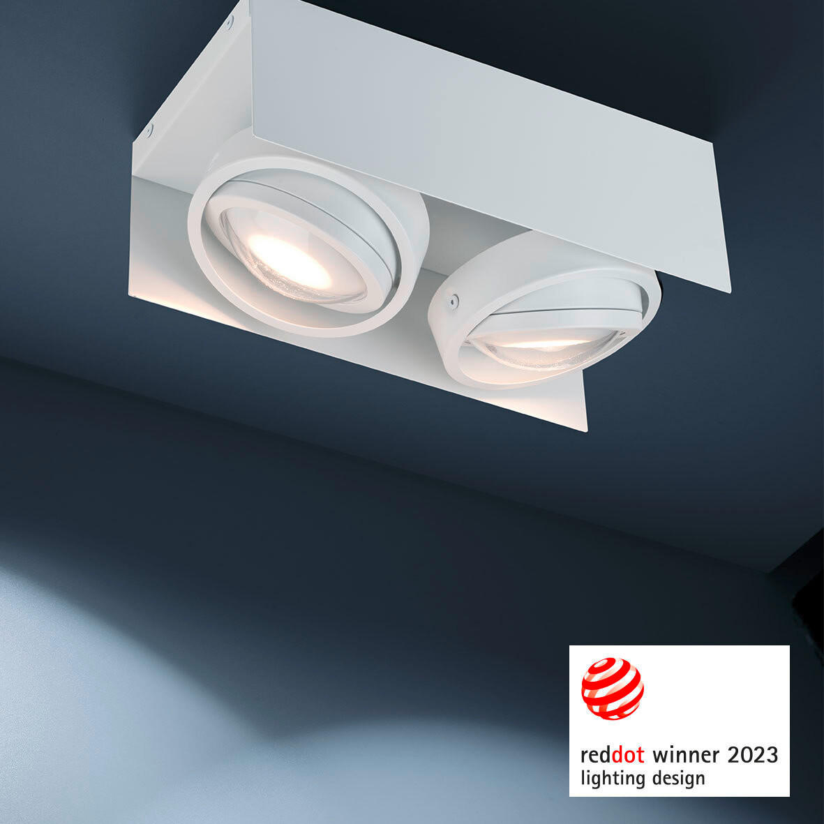 LED-DECKENLEUCHTE 30/15/11 cm   - Weiß, Design, Metall (30/15/11cm)