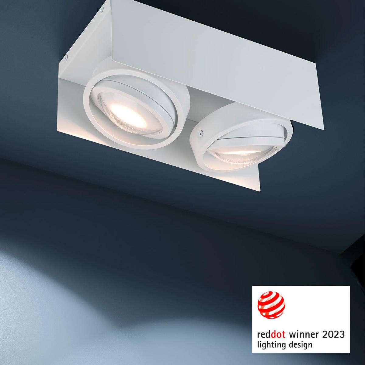 LED-DECKENLEUCHTE 30/15/11 cm   - Weiß, Design, Metall (30/15/11cm)