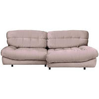 HÖRNSOFFA i plysch beige  - beige/svart, Klassisk, textil/plast (265/170cm) - MID.YOU