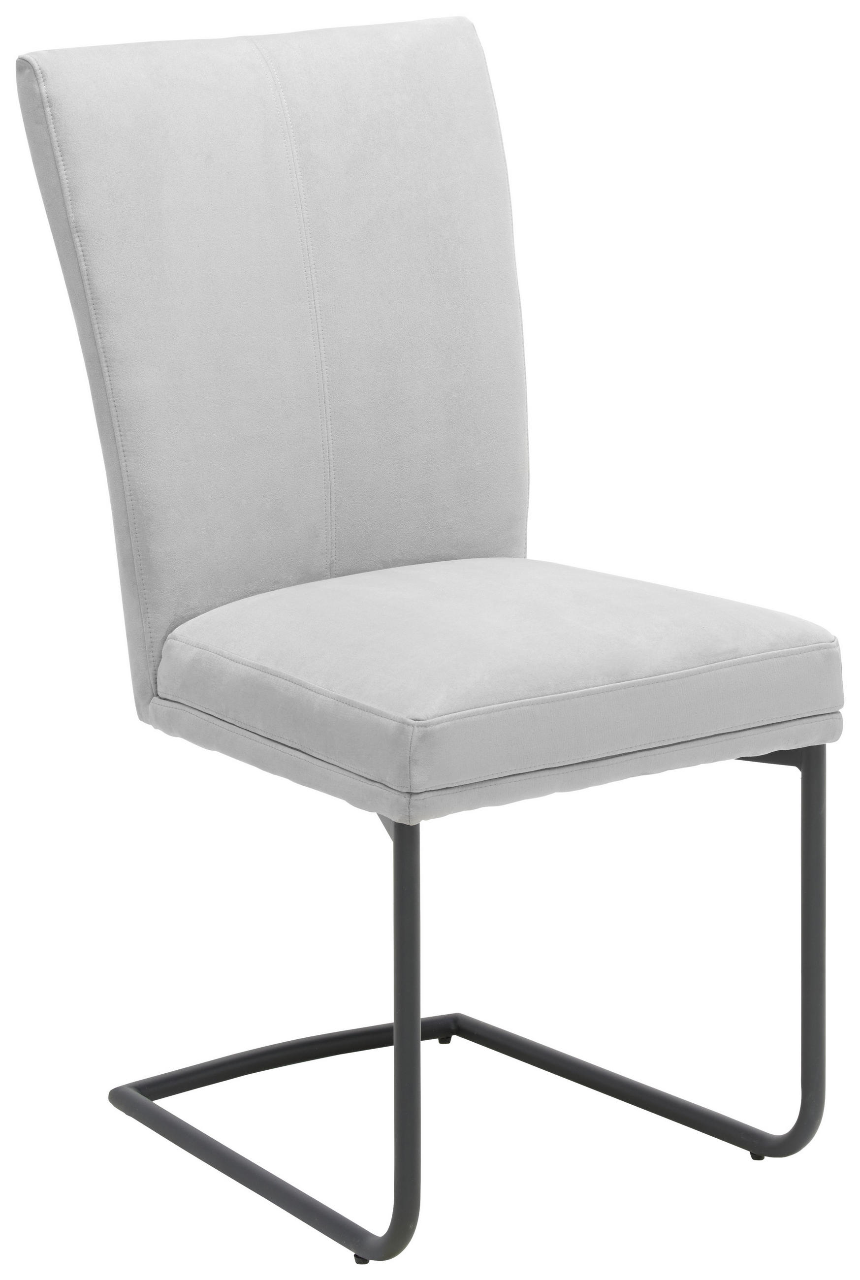 Schwingstuhl in Textil Schwarz, Hellgrau