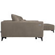 ECKSOFA  in Chenille Taupe  279/222 cm  - Taupe/Schwarz, KONVENTIONELL, Kunststoff/Textil (279/222cm) - Hom`in