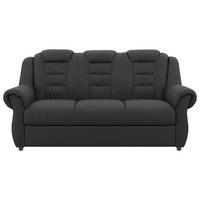 3-SITZER-SOFA in Lederlook Schwarz  - Schwarz, Konventionell, Kunststoff/Textil (196/102/101cm) - Livetastic
