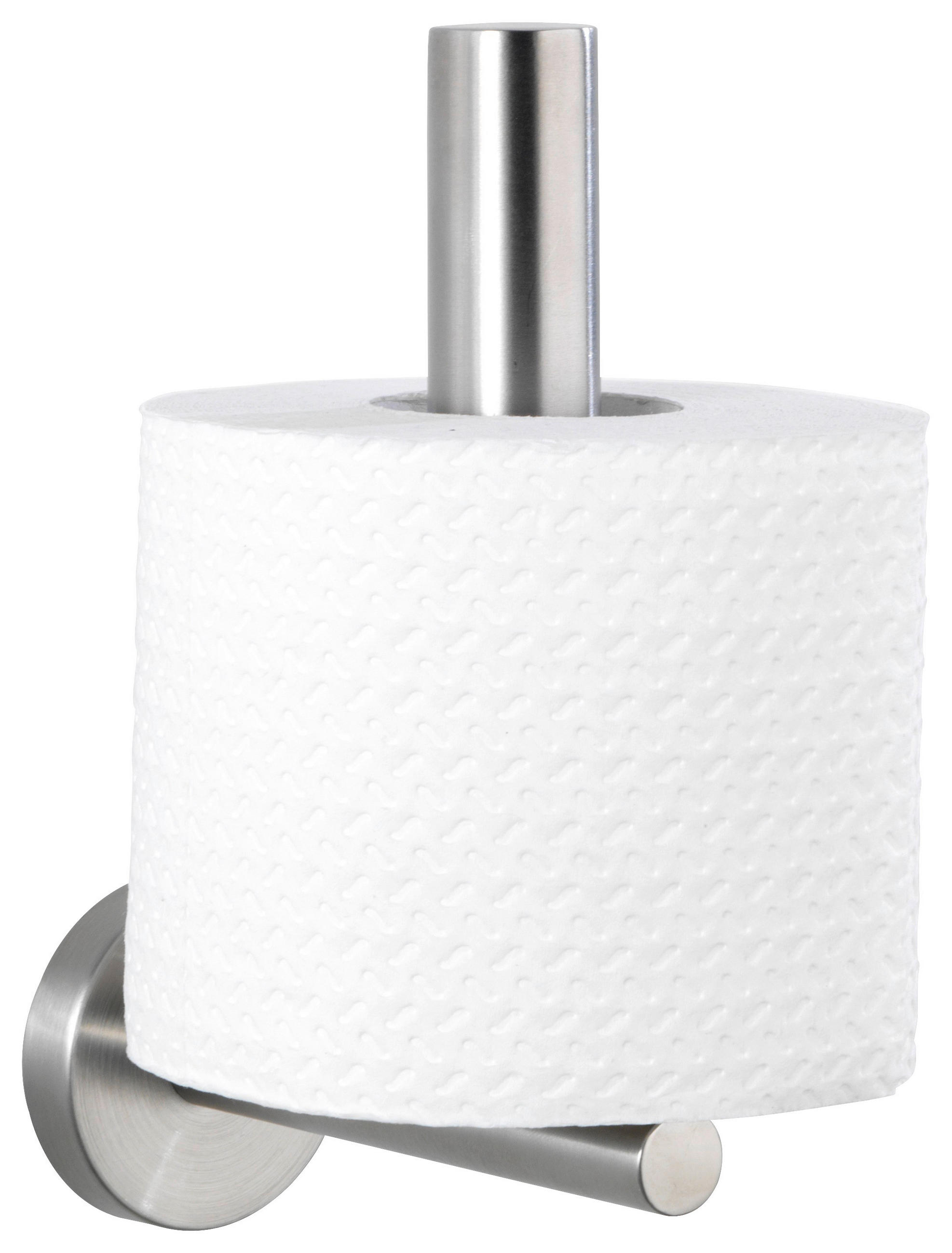 TOILETTENPAPIERHALTER - Edelstahlfarben, Basics, Metall (8/18/12,5cm) - Wenko