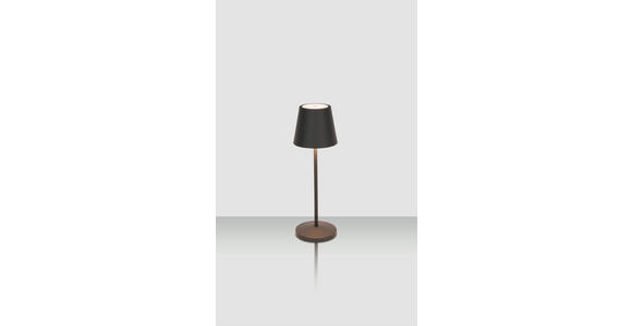 AKKU-TISCHLEUCHTE Denver 11/35 cm - Grau, KONVENTIONELL, Metall (11/35cm) - Novel