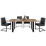 ESSTISCH Mangoholz massiv rechteckig Naturfarben, Schwarz - Schwarz/Naturfarben, Trend, Holz/Metall (200/100/76cm) - Ambia Home ESSTISCH Mangoholz massiv rechteckig Naturfarben, Schwarz - Schwarz/Naturfarben, Trend, Holz/Metall (200/100/76cm) - Ambia Home