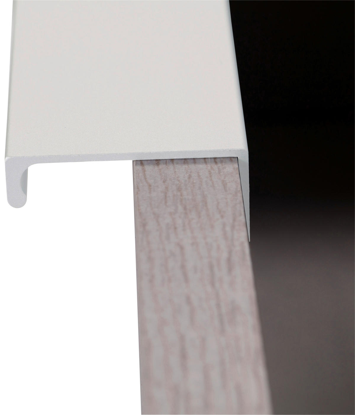 NACHTSCHRANK 52/74/38 cm  - Klar/Schwarz, MODERN, Glas/Holzwerkstoff (52/74/38cm) - MID.YOU