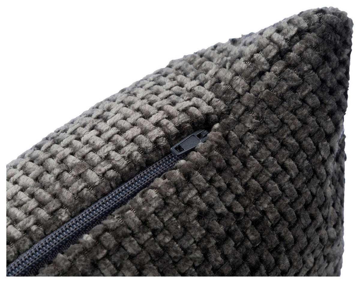 DEKORAČNÍ POLŠTÁŘ 50/50 cm - antracitová, Basics, textil (50/50cm) - Novel