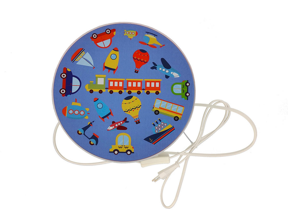 KINDERWANDLEUCHTE 25/25/8 cm   - Multicolor/Weiß, Basics, Kunststoff (25/25/8cm)