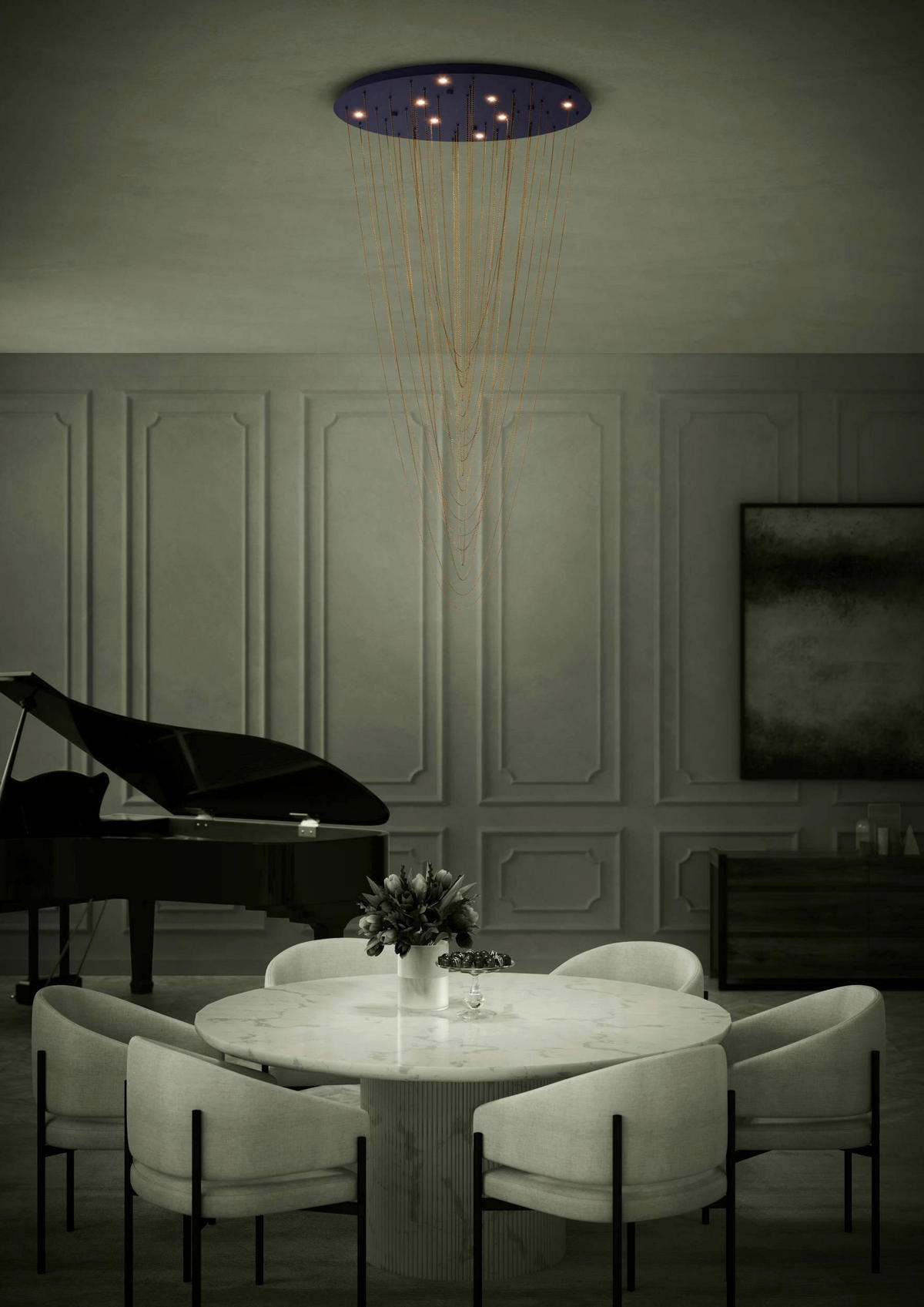 HÄNGELEUCHTE 78/150 cm  - Messingfarben/Schwarz, Design, Metall (78/150cm) - Eglo