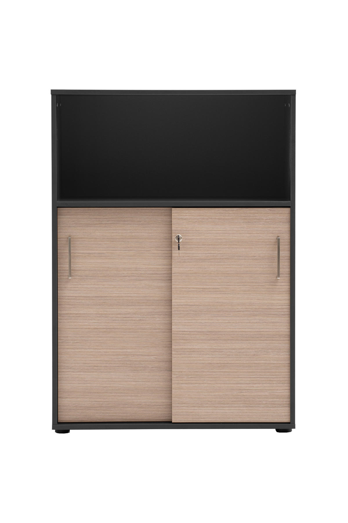 AKTENSCHRANK 80,1/113,4/38,2 cm  - Anthrazit/Beige, MODERN, Holzwerkstoff (80,1/113,4/38,2cm) - MID.YOU