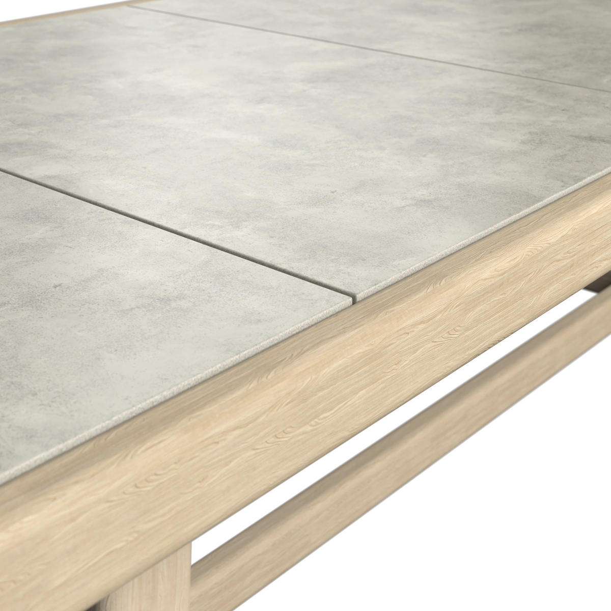 GARTENTISCH 240/102/74 cm Holz, Kunststoff rechteckig  - Hellgrau/Naturfarben, ROMANTIK / LANDHAUS, Holz/Kunststoff (240/102/74cm) - Dieter Knoll