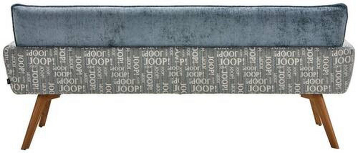 SITZBANK in Holz, Textil, Holzwerkstoff Eichefarben, Graublau  - Graublau/Eichefarben, Design, Holz/Holzwerkstoff (200/91/67cm) - Joop!