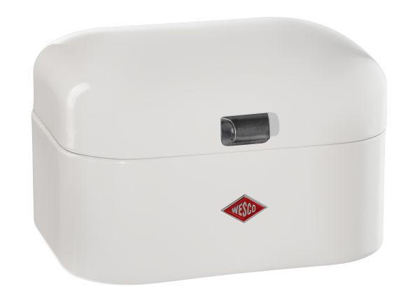 BROTKASTEN - Weiß, Basics, Metall (26,8/17,5/22cm) - Wesco