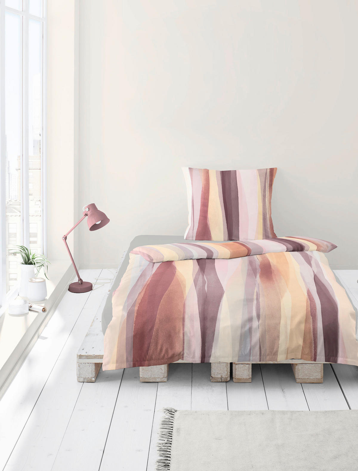 BETTWÄSCHE 2-teilig Biber 135/200 cm  - Terracotta, Design, Textil (135/200cm) - Bierbaum