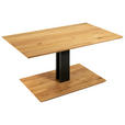 COUCHTISCH in Holz, Holzwerkstoff, Metall 100/60/47-65 cm - Eichefarben/Anthrazit, Natur, Holz/Holzwerkstoff (100/60/47-65cm) - Venda