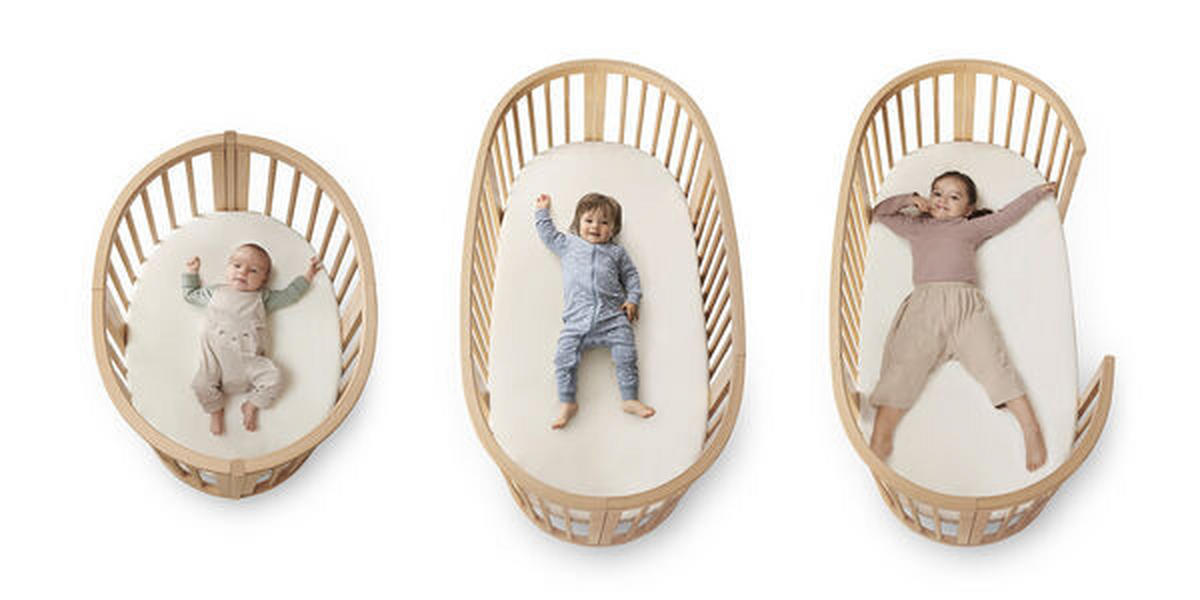 GITTERBETT Sleepi V3  141/74/78 cm   - Naturfarben, Basics, Holz (141/74/78cm) - Stokke