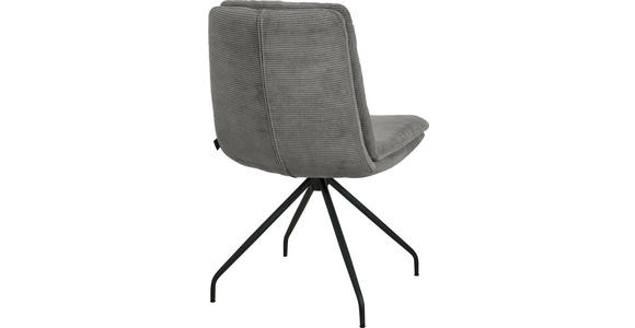 STUHL - Schwarz/Grau, Design, Textil/Metall (49/90/68cm) - Johann Jakob