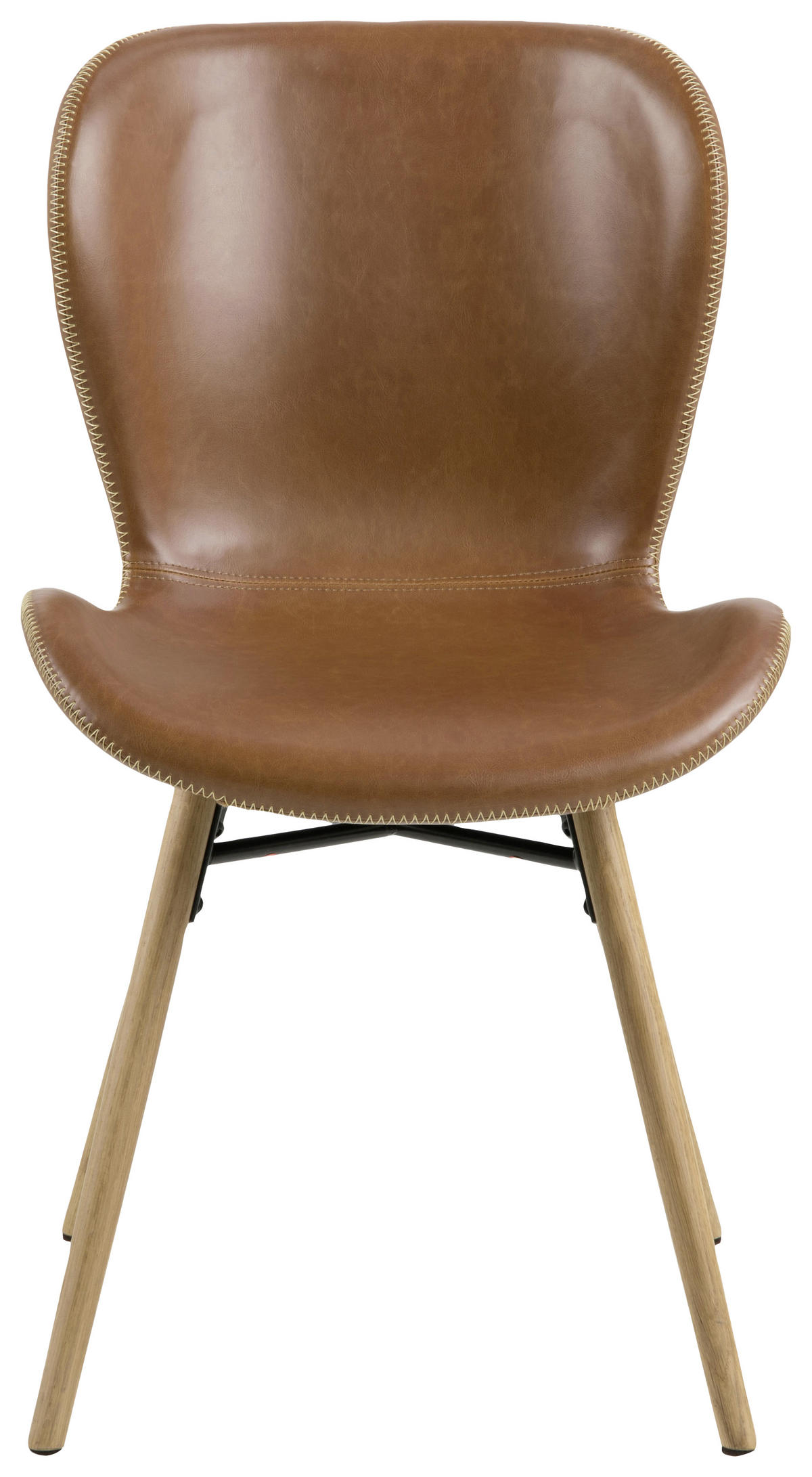 STOLIČKA - hnedá/krémová, Trend, kov/drevo (47/82,5/56cm) - Ambia Home
