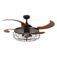 TAKFLÄKT FANAWAY INDUSTRI 122/50 cm  - bronsfärgad/valnötsfärgad, Design, metall/plast (122/50cm) - P & B