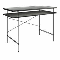 COMPUTERTISCH 110/75/50 cm  - Eichefarben/Schwarz, Design, Holzwerkstoff (110/75/50cm) - MID.YOU