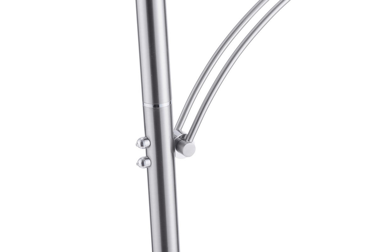 LED-STEHLEUCHTE 68/45,5/200,3 cm    - Silberfarben, Basics, Metall (68/45,5/200,3cm) - Paul Neuhaus