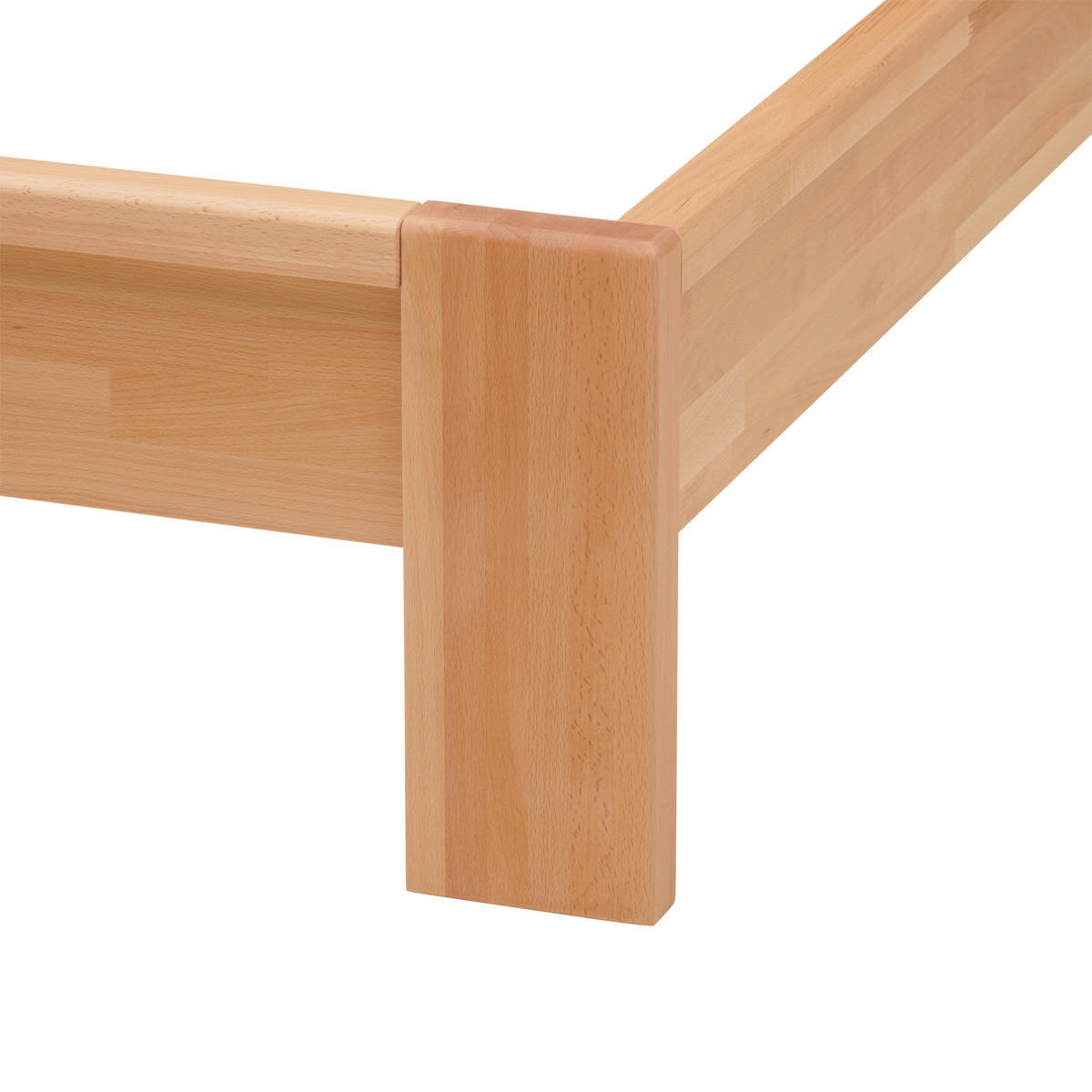 BETT 140/200 cm  in Kernbuche   - Kernbuche, Modern, Holz (140/200cm) - MID.YOU