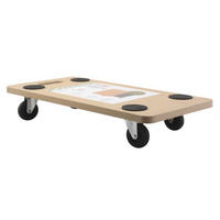 RULLPLATTA - svart/naturfärgad, Basics, metall/trä (58/9,5/29cm)