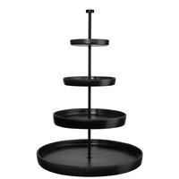 ETAGERE 4-stöckig - Schwarz, Design, Keramik/Metall (61cm) - ASA