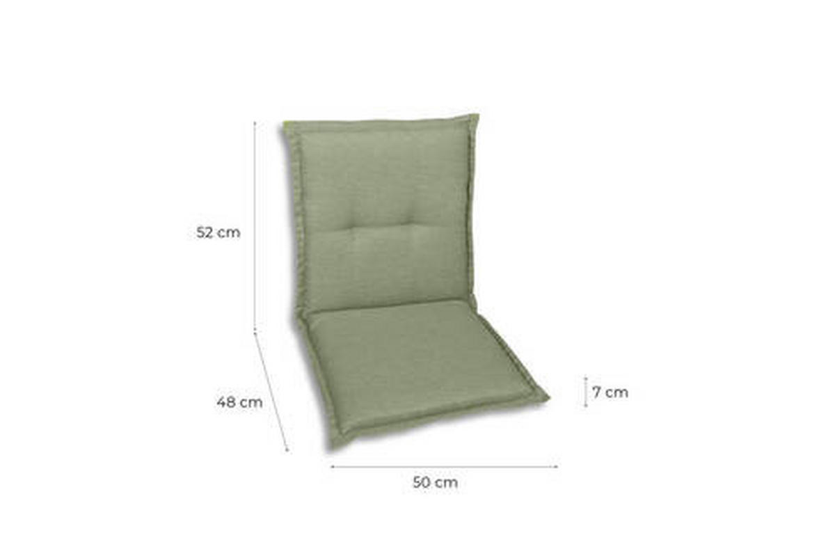 SESSELAUFLAGENSET Uni  - Hellgrün, Basics, Textil (50/7/100cm)