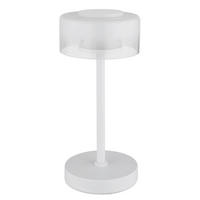 LED-TISCHLEUCHTE 15/32,5 cm   - Klar/Opal, Design, Glas/Kunststoff (15/32,5cm) - Globo