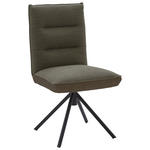 STUHL  in Flachgewebe Textil  - Schwarz/Braun, Design, Textil/Metall (49/93/59cm) - Dieter Knoll