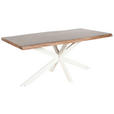 TISCHGESTELL in Metall 160/70/72 cm - Creme, Design, Metall (160/70/72cm) - Landscape