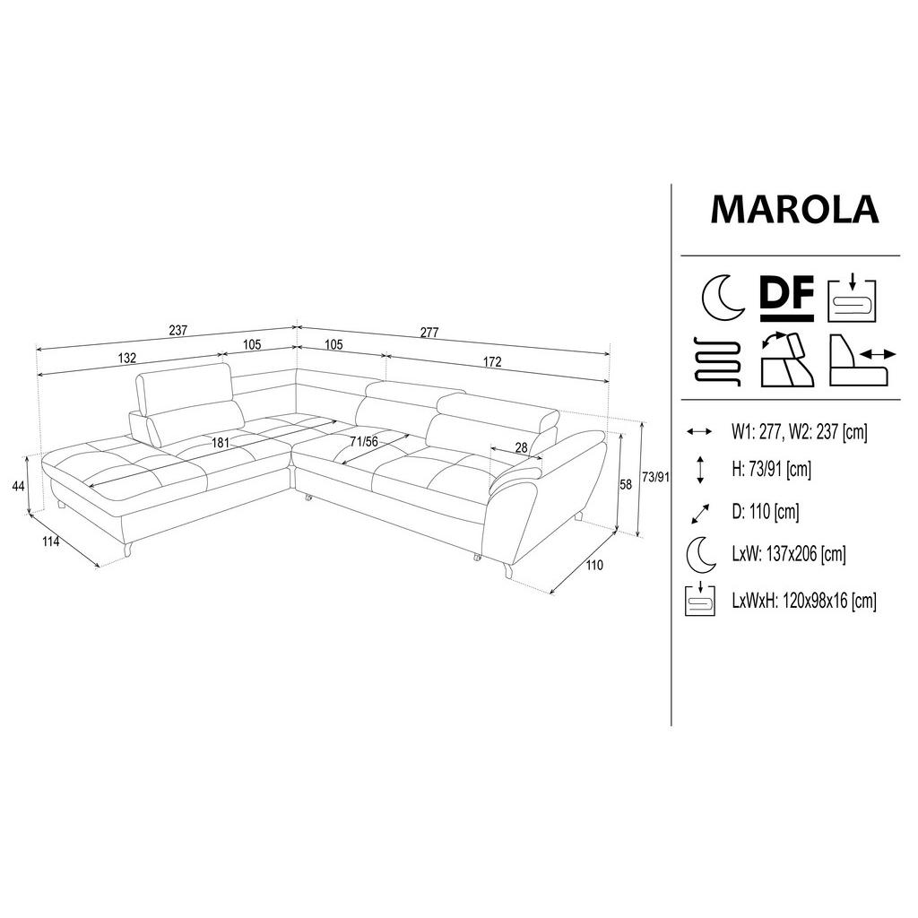 Thumbnail - Stylife Ecksofa, Anthrazit, Textil, 5-Sitzer, Ottomane links, L-Form, 277x237 cm, Fußauswahl, Stoffauswahl, seitenverkeh...