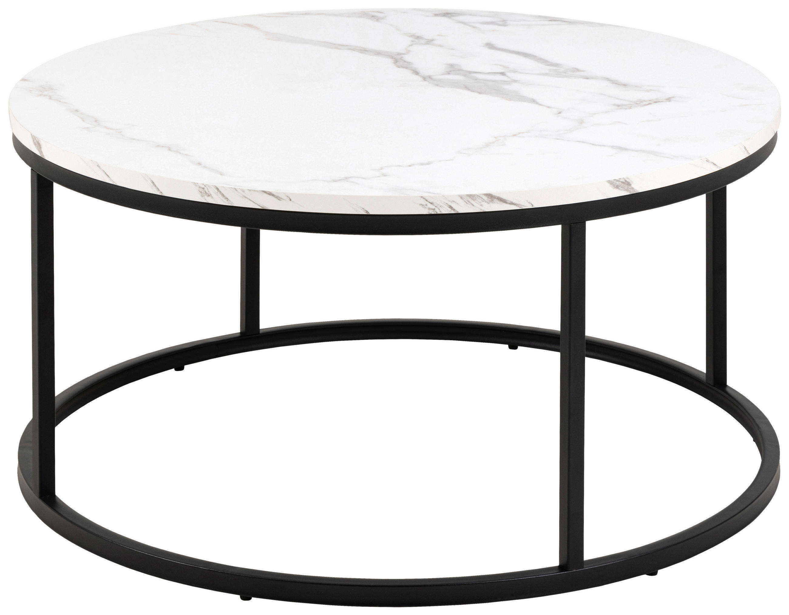 Măsuță De Cafea din metal, material pe bază de lemn, 80/80/40 cm