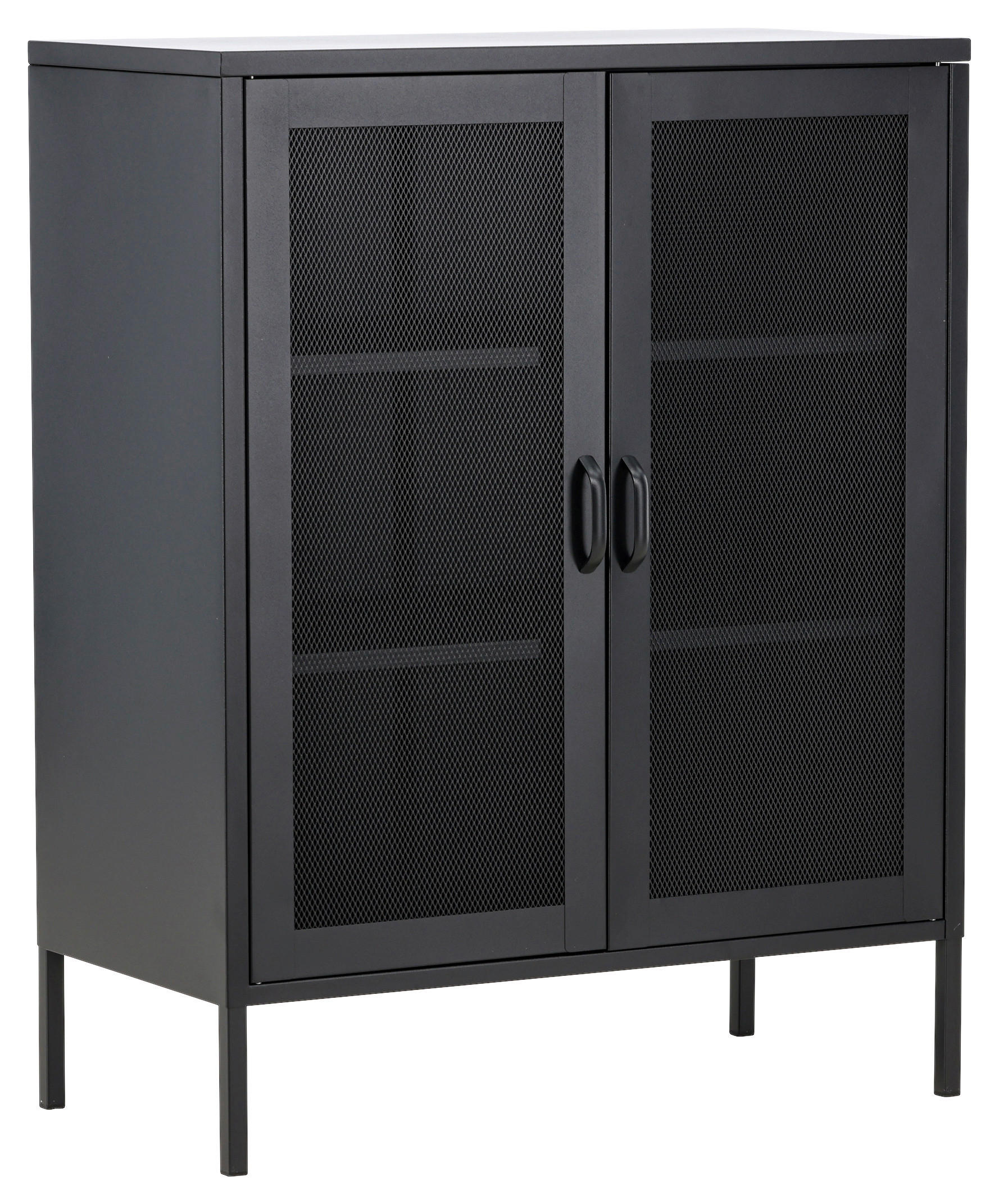 SIDEBOARD in 80/101.5/40 cm - Schwarz, Design, Metall (80/101.5/40cm) - Livetastic