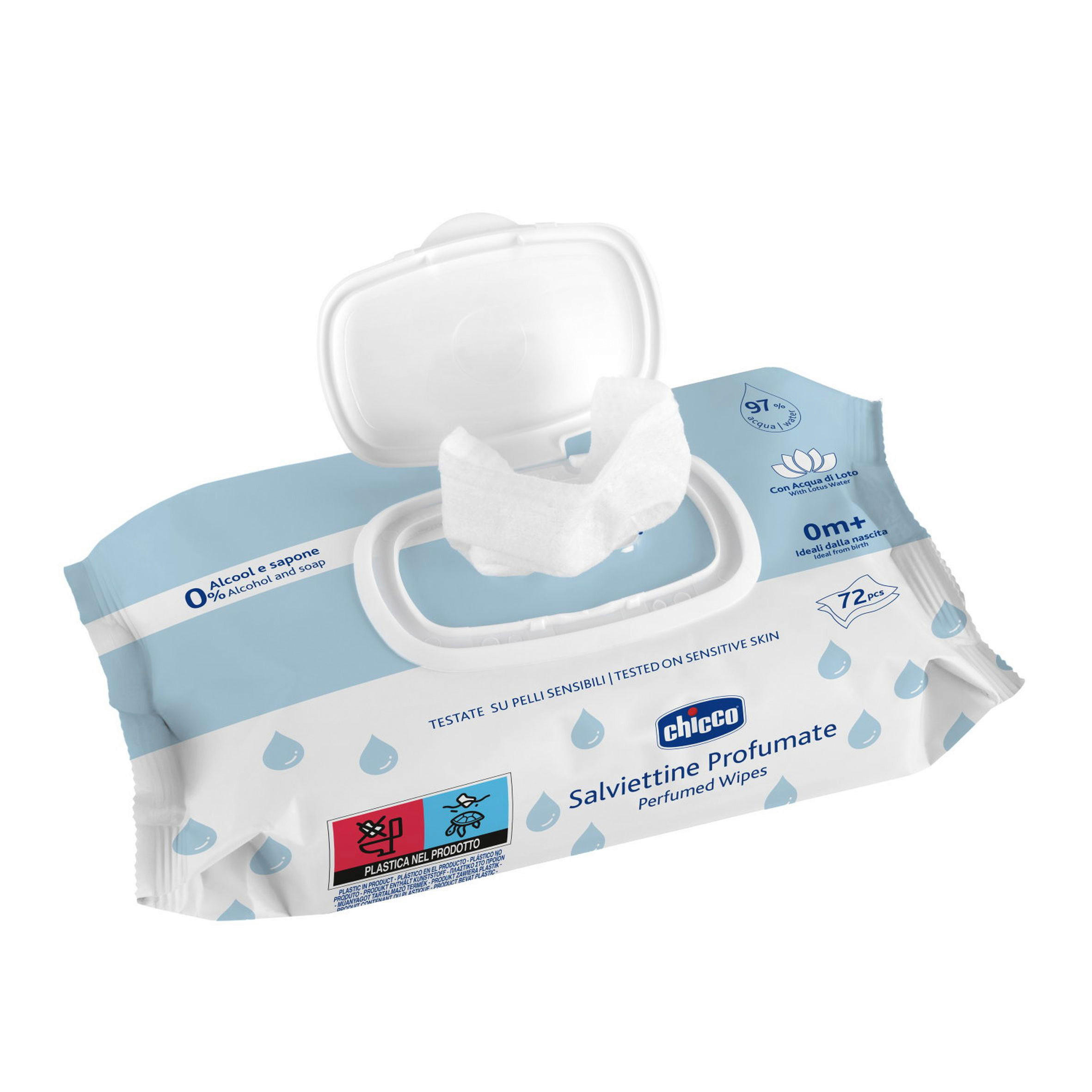 WINDELEIMER - Hellblau, Basics, Kunststoff (23/48/23cm) - Chicco
