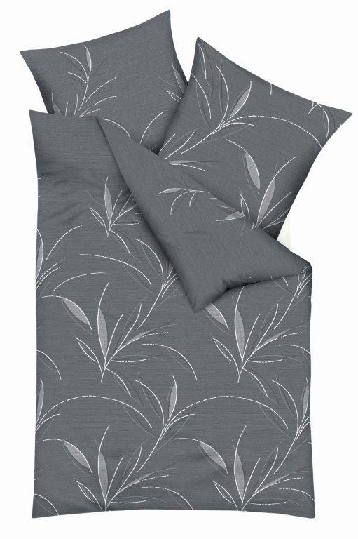 POSTELJNINA Organic 200/200 cm mako saten siva  - siva, Konvencionalno, tekstil (200/200cm) - Kaeppel