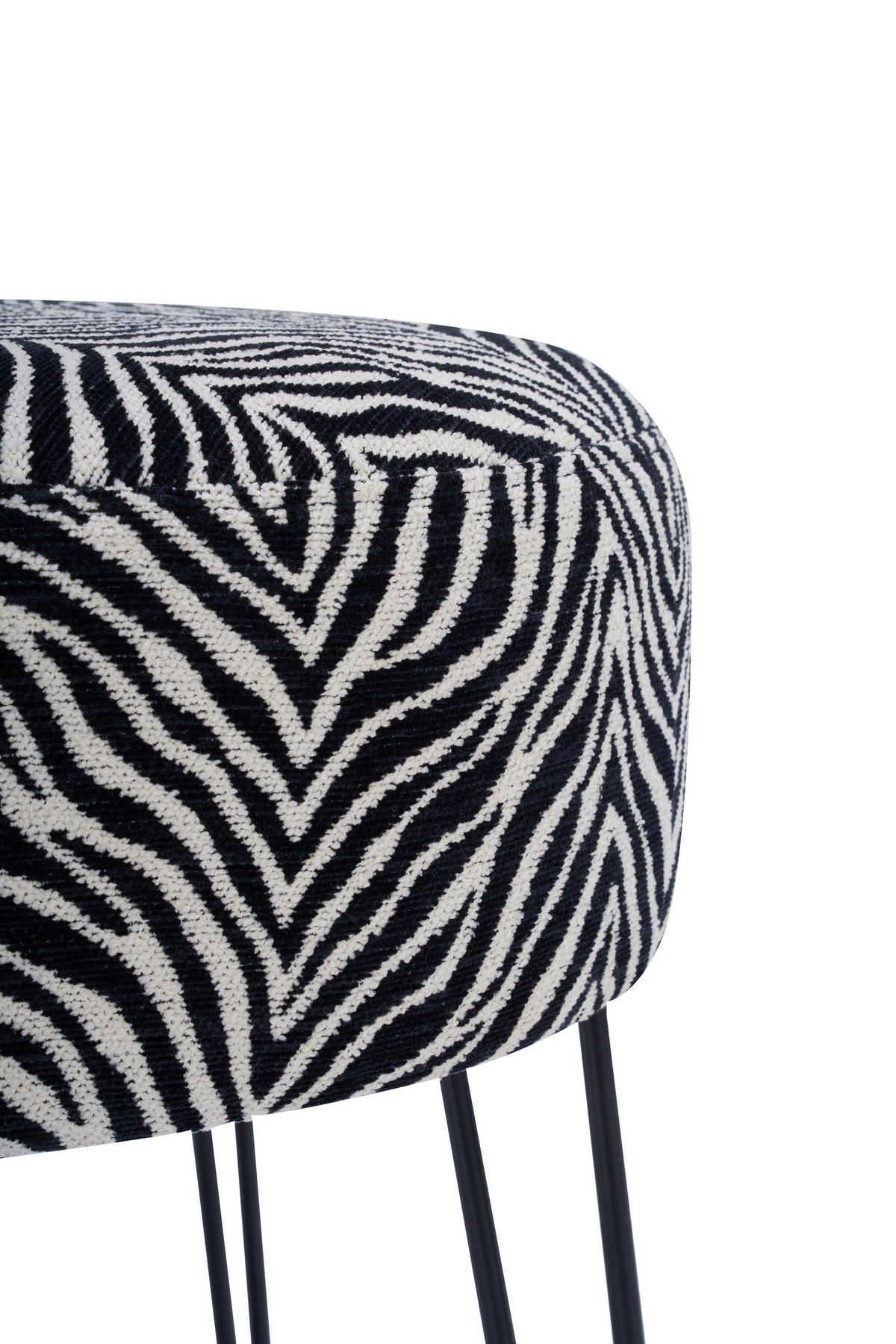 PALL i metall, textil svart, vit  - vit/svart, Klassisk, metall/textil (43/45/43cm) - Xora