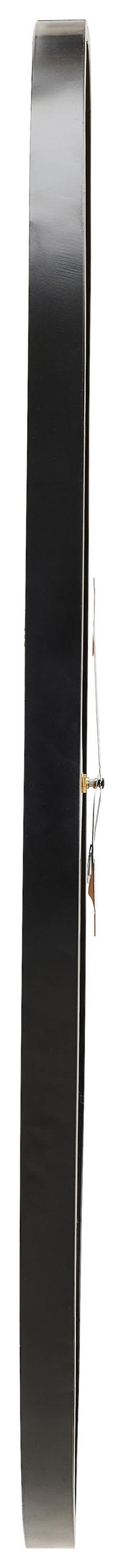 WANDUHR Naturfarben, Schwarz 96/96/3 cm  - Schwarz/Naturfarben, Design, Holzwerkstoff/Metall (96/96/3cm) - MID.YOU