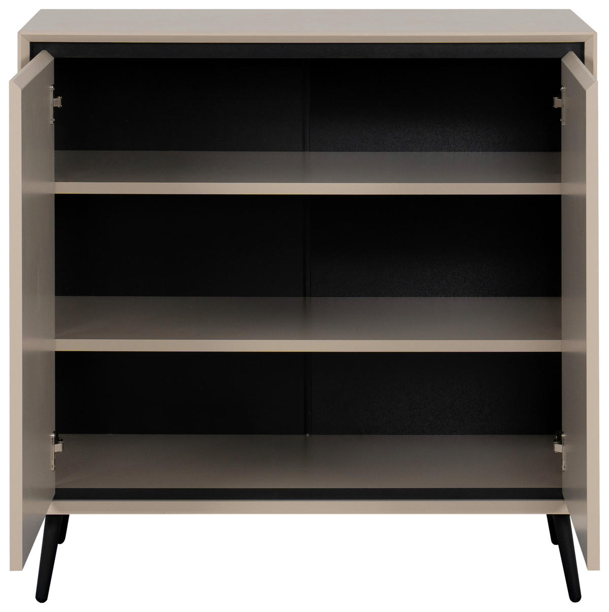KOMMODE 90/90/38 cm  in Schwarz, Sandfarben  - Sandfarben/Schwarz, Modern, Holzwerkstoff/Kunststoff (90/90/38cm) - Livetastic