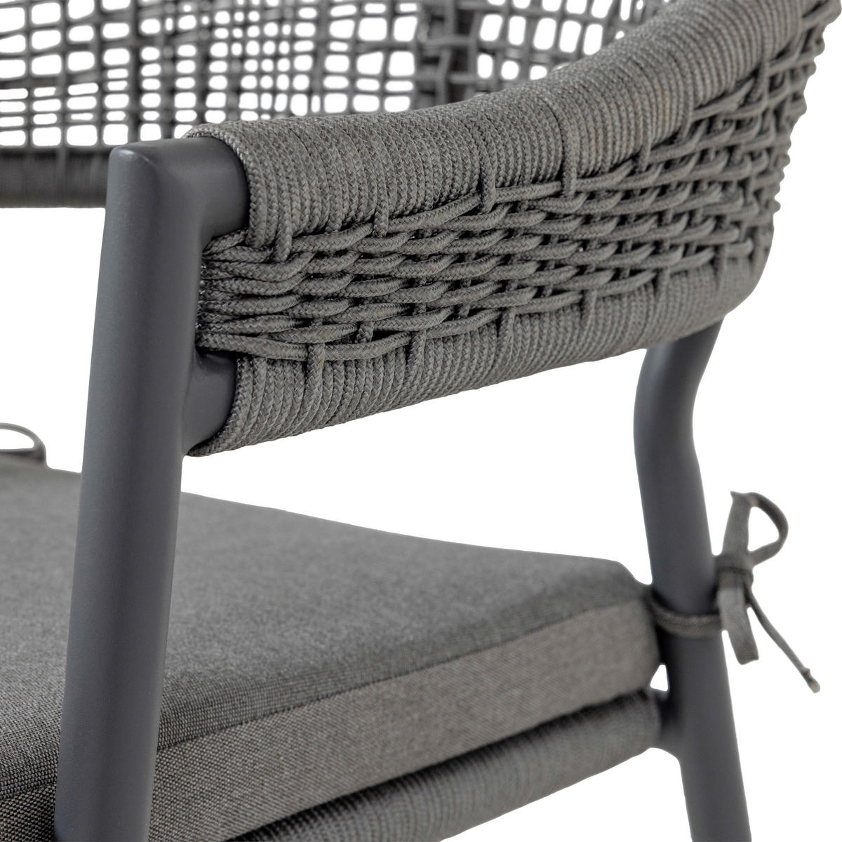 GARTENSTUHL Metall, Kunststoff Braun  - Braun, MODERN, Kunststoff/Textil (65/82/58cm) - Livetastic