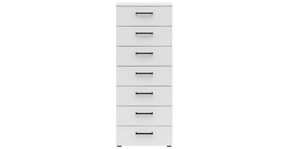 KOMMODE 45/115/40 cm in Weiß - Anthrazit/Schwarz, MODERN, Holzwerkstoff/Kunststoff (45/115/40cm) - Carryhome
